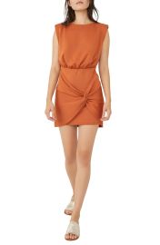 Free People Runway Knot Front Knit Minidress at Nordstrom